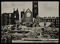 Verwoeste Westerkerk na bombardement in 1940