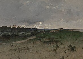 Paysage dans les environs de Saint-Jean-le-Thomas (Normandie), 1885, Museum of Fine Arts Ghent