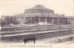 Châlons-en-Champagne, les rotondes du chemin de fer