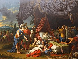 «Смерть жены Дария». Луи Жан-Франсуа Лагрене, 1785. Лувр, Париж