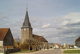 The church in Laperrière-sur-Saône