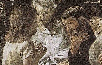Jesus yn de Timpel (detail), 1879.