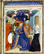 Louis d'Orléans (1372-1407) rencontre Christine de Pisan.