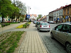 Vista parcial da praça principal