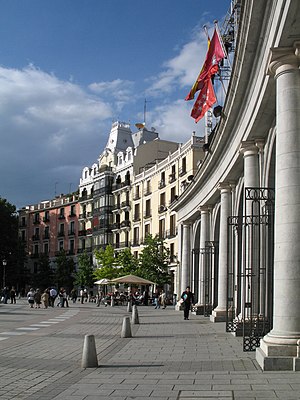 English: Madrid (Spain): Plaza de Oriente. At ...