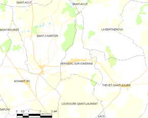Poziția localității Verneuil-sur-Igneraie