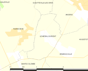 Poziția localității Le Mesnil-Durdent