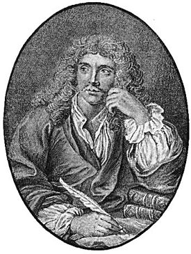 Molière, engraved on the frontispiece to his Works.