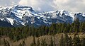 Mount McGillivray (left) and Pigeon Mountain (right)