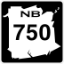Route 750 marker