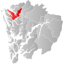 Vị trí Lindås tại Hordaland