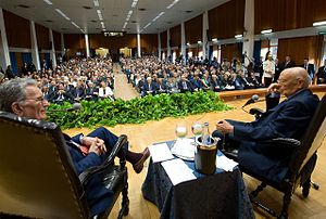 English: President Giorgio Napolitano with Gia...