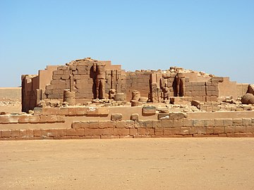 Naqa, a ruined ancient city of the Kushitic Kingdom of Meroë, Island of Meroe, Sudan.