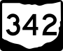 State Route 342 marker