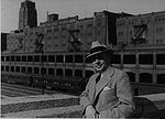 Otto Kuhler at Chicago station 1935