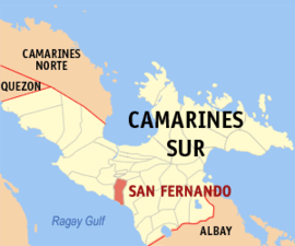 San Fernando na Camarines Sul Coordenadas : 13°33'58"N, 123°8'32"E