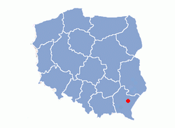 Розташування міста Переворськ