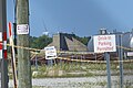 Concrete stop for 25 yard gunnery range