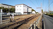 大江側にある名古屋臨海鉄道への分岐線