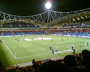 Der Innenraum des University of Bolton Stadium