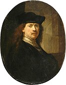 Rembrandt van Rijn: Self-Portrait with an Architectural Background