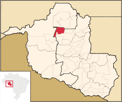 Location in Rondônia  state