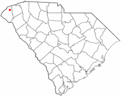 Location of Salem, South Carolina