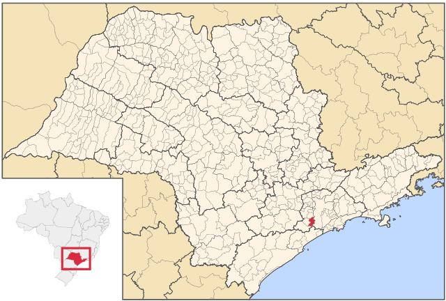 Localização de Embu-Guaçu em São Paulo