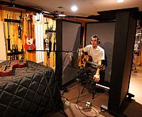 A musician in a recording studio Sound Gobo.jpg