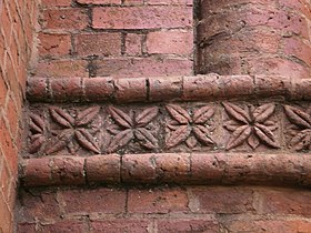 Église St Michael and All Angels, Blantyre, Malawi. briques (Détail).