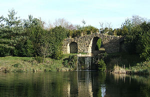 The Octagon Lake and Artificial Ruins, Stowe