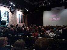 Tampere Film Festival, an international festival for short films, in 2011. Tampere Film Festival in 2011.jpg