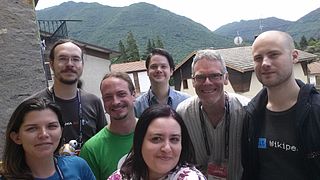 Part of the group in Esino Lario