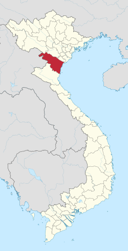 محل قرار گرفتن استان تان هوا در نقشه ویتنام