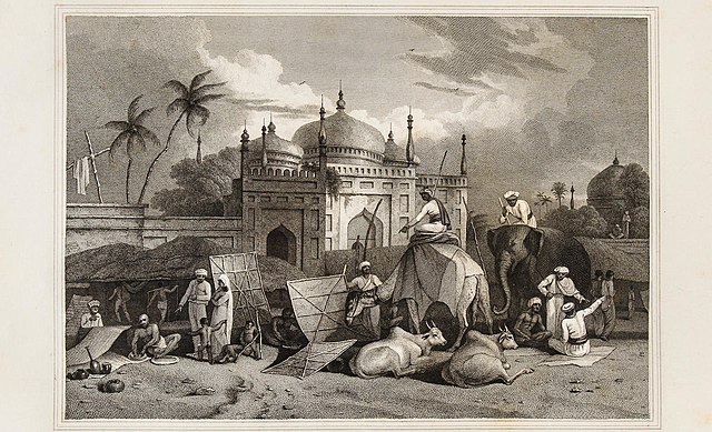 Chowk Bazaar and Husseini Dalan, 1827