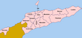 Neue Übersicht der Distrikte Osttimors mit Distriktnamen