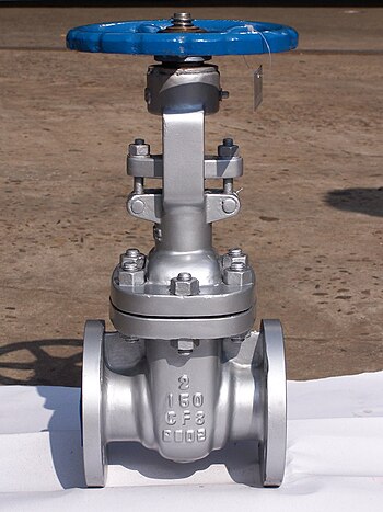 Stainless steel gate valve, 2" 150# RF A351 CF8M