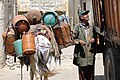 Vendor and donkey in the Medina at Fez