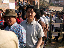 Voters line up during first Constituent Election 2008 Voters line up during first Constituent Election 2008.jpg