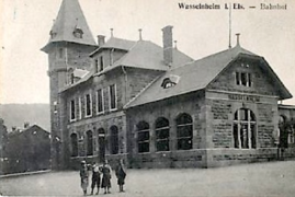 La gare de 1904 côté rue.