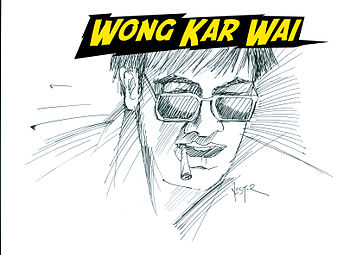 Illustration of Wong Kar Wai