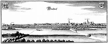 Bild "http://upload.wikimedia.org/wikipedia/commons/thumb/1/1d/Wunsdorf-1654-Merian.jpg/350px-Wunsdorf-1654-Merian.jpg"