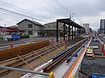 上り（宇都宮駅東口方面）ホーム（2022年8月）