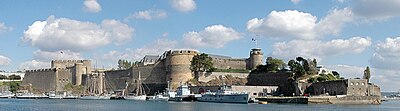 Photographie panoramique du château de Brest