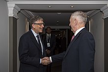 Gates meets with then U.S. Secretary of Defense Jim Mattis, February 2017. 170217-D-GO396-0147 (32577063650).jpg