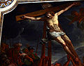 Kreuzigung (Detail), Fresko 1649, Kirche San Marco, Mailand