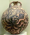 La jarra del pulpo, cerámica minoica fechada hacia 1500 a. C., Museo Arqueológico de Heraclión.