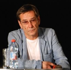 Олексій Горбунов проводить майстер-клас на Одеському кінофестивалі, 17 липня 2012