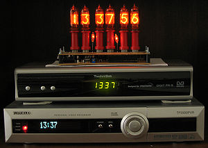 Nixie tubes, LED-display and VF display