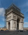 Baustelle am Arc de Triomphe de l'Etoile